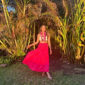 HM HOT PINK MAXI SKIRT